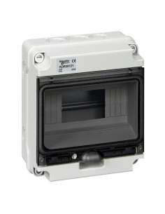 Kaedra XT coffret étanche pour appareillage modulaire 1 rangée 8 modules IP65 SCHNEIDER KDR35121