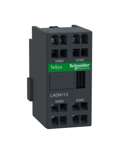 TeSys D bloc contacts auxiliaires frontaux 1F+1O bornes à ressort SCHNEIDER LADN113