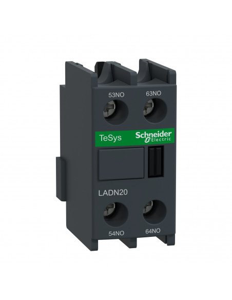 TeSys D bloc contacts auxiliaires frontaux 2F+0O bornes vis-étriers SCHNEIDER LADN20