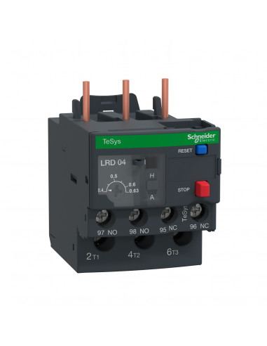 TeSys LRD relais de protection thermique 0,4..0,63A classe 10A SCHNEIDER LRD04
