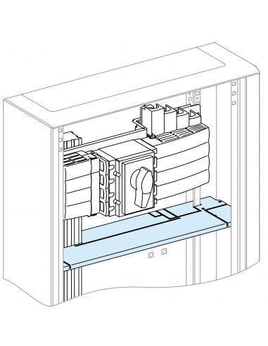 PrismaSeT G Active Cloison horizontale UF coffret ou armoire L600 SCHNEIDER LVS04331