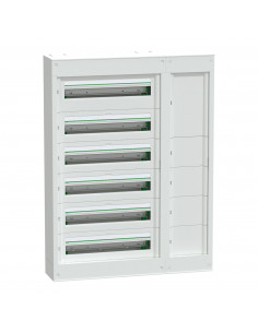 PrismaSeT S coffret saillie plastique & métal 6 rangées 24 modules avec Gaine latérale SCHNEIDER LVSSD624