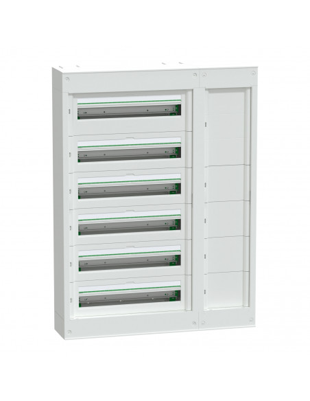 PrismaSeT S coffret saillie plastique & métal 6 rangées 24 modules avec Gaine latérale SCHNEIDER LVSSD624