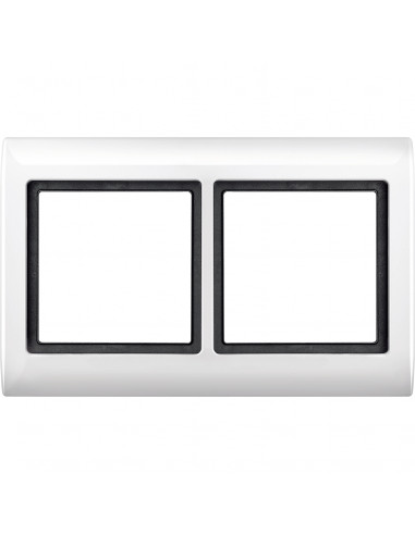 Aquadesign plaque de finition standard 2 postes blanc SCHNEIDER MTN400219