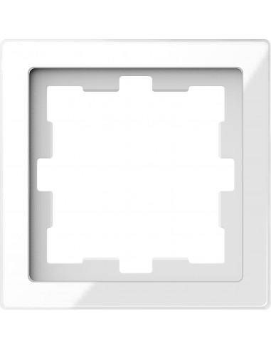 KNX Cadre de finition pour écran Multitouch Pro verre blanc SCHNEIDER MTN4010-6520