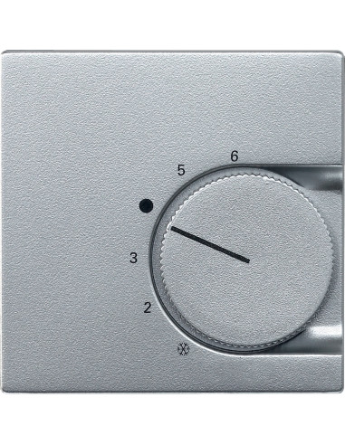 Enjoliveur M-Plan pour thermostat à contacteur inverseur aluminium SCHNEIDER MTN536260