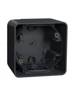 Mureva Styl Boîte 1 poste saillie IP55 IK08 gris SCHNEIDER MUR37911