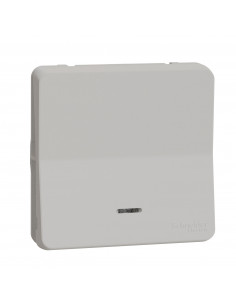 Mureva Styl Bouton poussoir lumineux LED composable IP55 IK08 blanc SCHNEIDER MUR39127