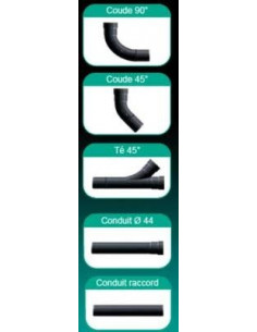 Kit canalisations pour 3 prises ø44