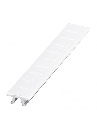 Barrette de 10 repères à clipser 6mm imprimés horizontalem. 81 à 90 blanc SCHNEIDER NSYTRAB690