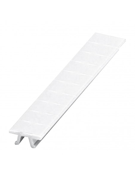 Barrette de 10 repères à clipser 6mm imprimés horizontalem. 81 à 90 blanc SCHNEIDER NSYTRAB690