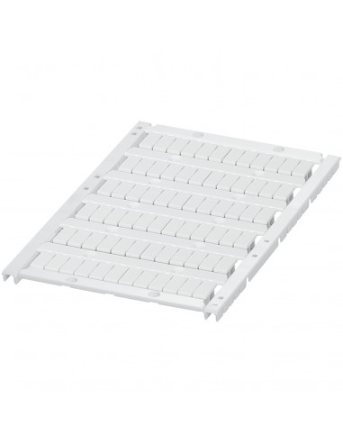 Carte avec 72 repères à clipser 5mm 6 barrettes vierge blanc SCHNEIDER NSYTRABPV5