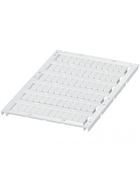 Carte avec 72 repères à clipser 5mm 6 barrettes vierge blanc SCHNEIDER NSYTRABPV5