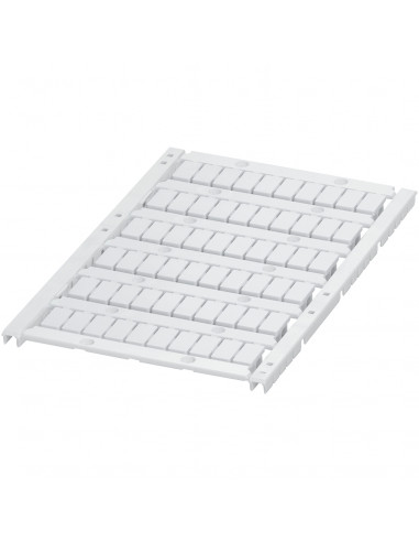 Carte avec 60 repères à clipser 6mm 6 barrettes vierge blanc SCHNEIDER NSYTRABPV6