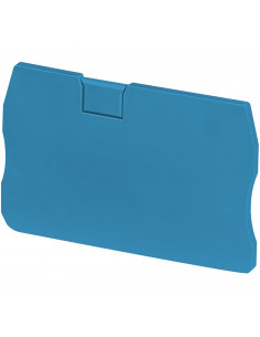 Cloison extremité 2 pts bleu 22mm pour bornes ressort NSYTRR22 NSYTRP22 SCHNEIDER NSYTRACR22BL