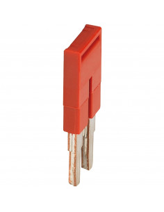 Pont enfichable 2 points pour bornes 2,5mm² rouge SCHNEIDER NSYTRAL22