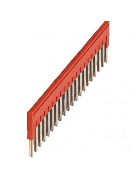 Pont enfichable 20 points pour bornes 2,5mm² rouge SCHNEIDER NSYTRAL220