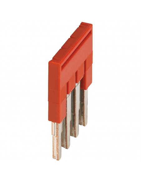 Pont enfichable 4points pour bornes 2,5mm² rouge SCHNEIDER NSYTRAL24