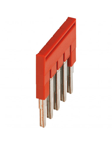Pont enfichable 5 points pour bornes 2,5mm² rouge SCHNEIDER NSYTRAL25