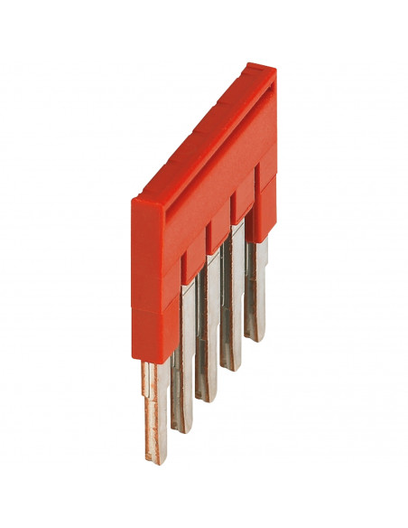 Pont enfichable 5 points pour bornes 2,5mm² rouge SCHNEIDER NSYTRAL25