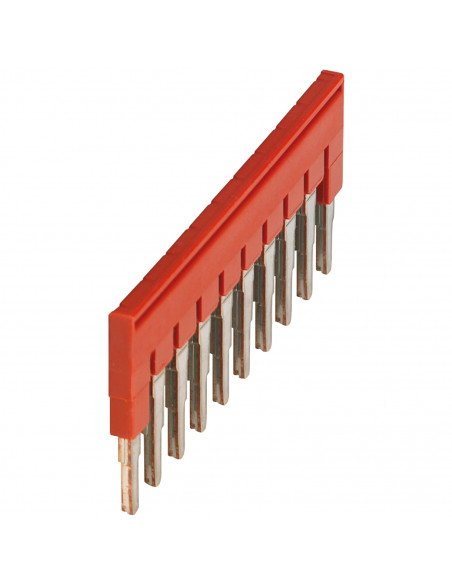 Pont enfichable 10 points pour bornes 4mm² rouge SCHNEIDER NSYTRAL410