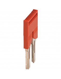 Pont enfichable 2 points pour bornes 6mm² rouge SCHNEIDER NSYTRAL62 2