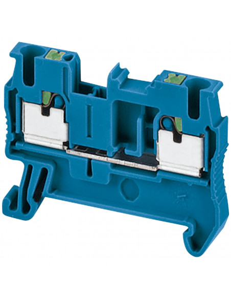 Borne push-in passant 2 points 2,5mm² bleu SCHNEIDER NSYTRP22BL