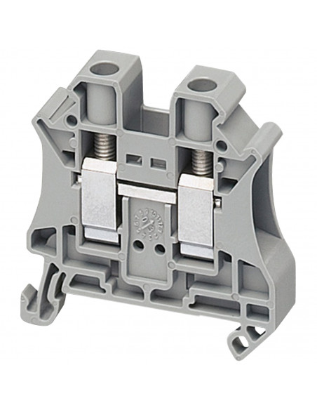 Borne à vis passant 2 points 10mm² gris SCHNEIDER NSYTRV102