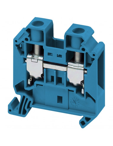 Borne à vis passant 2 points 16mm² bleu SCHNEIDER NSYTRV162BL