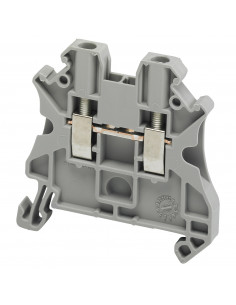 Borne à vis passant 2 points 2,5mm² gris SCHNEIDER NSYTRV22