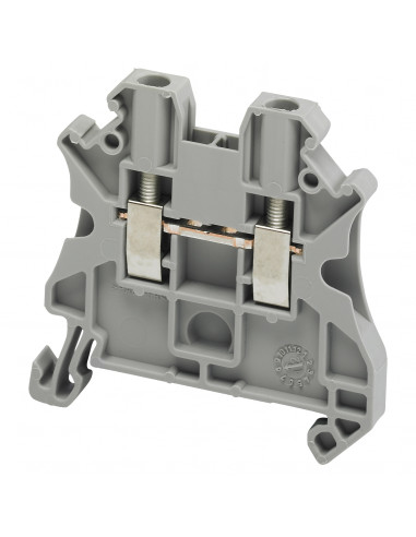 Borne à vis passant 2 points 2,5mm² gris SCHNEIDER NSYTRV22