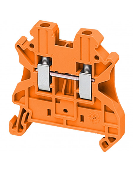 Borne à vis passant 2 points 2,5mm² orange SCHNEIDER NSYTRV22AR