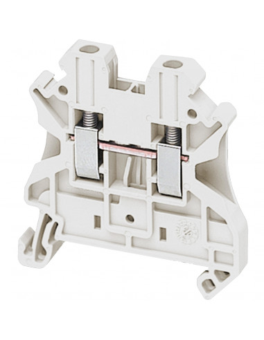 Borne à vis passant 2 points 2,5mm² blanc SCHNEIDER NSYTRV22WH