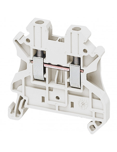 Borne à vis passant 2 points 2,5mm² blanc SCHNEIDER NSYTRV22WH