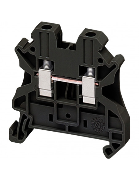 Borne à vis passant 2 points 4mm² noir SCHNEIDER NSYTRV42BK