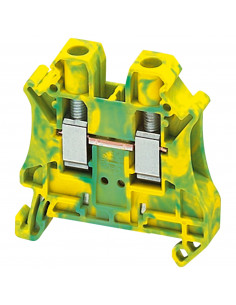 Borne à vis pour conducteur de protection 2 points 6mm² vert/jaune SCHNEIDER NSYTRV62PE 2