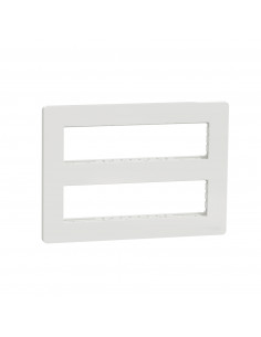 Unica boîte de concentration saillie complète 2 rang de 8 mod Blanc antim SCHNEIDER NU121820