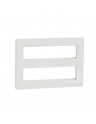 Unica boîte de concentration saillie complète 2 rang de 8 mod Blanc antim SCHNEIDER NU121820
