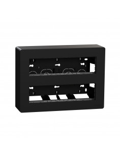 Unica boîte de concentration saillie complète 2 rang de 8 mod anthracite SCHNEIDER NU121854 2