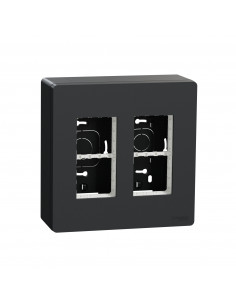 Unica boîte de concentration saillie complète 2 col de 4 mod Anthracite SCHNEIDER NU122454
