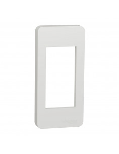 Unica plaque de finition étroite Blanc 1 module SCHNEIDER NU200118