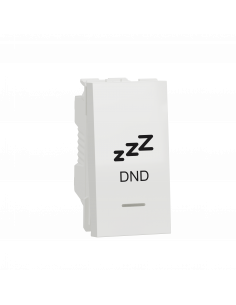 Unica commande pour chambre hôtel symbole DND 1 mod Blanc méca seul SCHNEIDER NU310318SDND