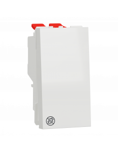 Unica permutateur 10A 250Vca 1 mod Blanc antibactérien méca seul SCHNEIDER NU310520 2