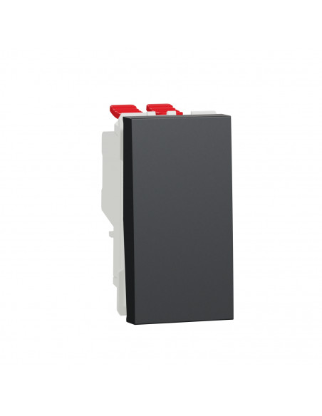 Unica permutateur 10A 250Vca 1 module Anthracite mécanisme seul SCHNEIDER NU310554