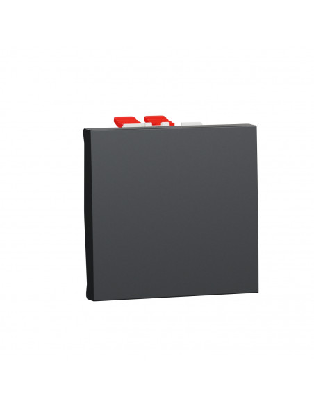 Unica permutateur 10A 250Vca 2 modules Anthracite mécanisme seul SCHNEIDER NU320554