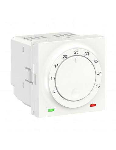 Unica thermostat pour plancher chauffant 10A Blanc méca seul SCHNEIDER NU350318