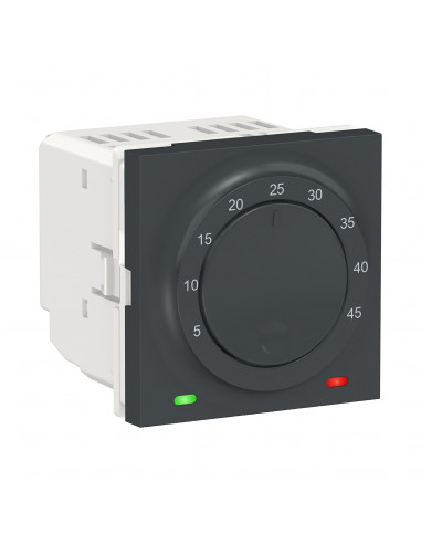 Unica thermostat pour plancher chauffant 10A Anthracite méca seul SCHNEIDER NU350354