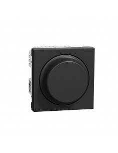 Wiser Unica variateur rotatif 2 fils zigbee anthracite méca seul SCHNEIDER NU351654W