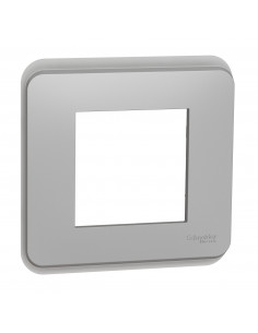 Unica Pro plaque de finition Alu 1 poste SCHNEIDER NU400230