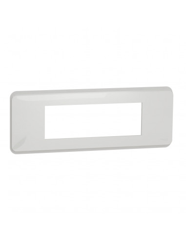 Unica Pro plaque de finition Blanc 6 modules SCHNEIDER NU411618
